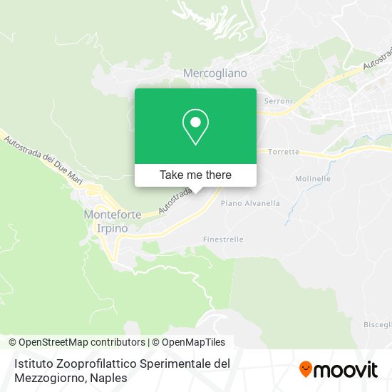 Istituto Zooprofilattico Sperimentale del Mezzogiorno map