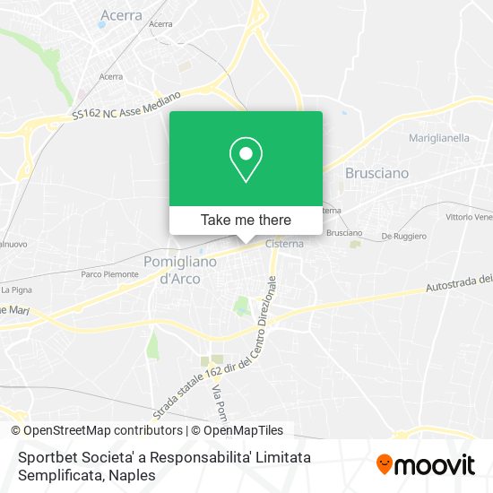 Sportbet Societa' a Responsabilita' Limitata Semplificata map