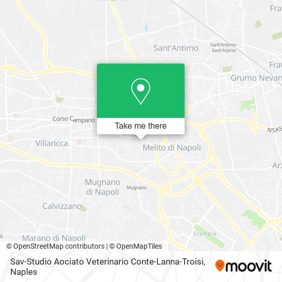 Sav-Studio Aociato Veterinario Conte-Lanna-Troisi map