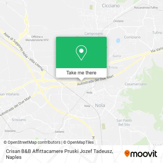 Crisan B&B Affittacamere Pruski Jozef Tadeusz map