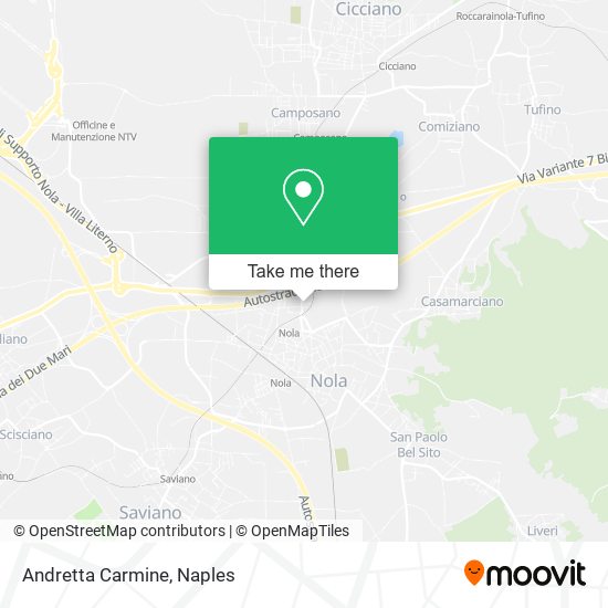 Andretta Carmine map