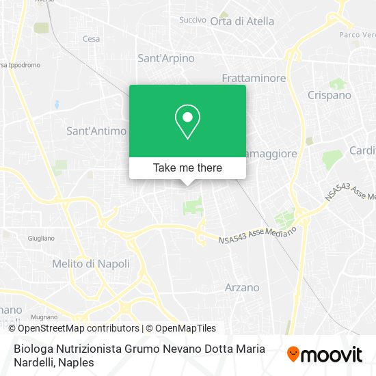 Biologa Nutrizionista Grumo Nevano Dotta Maria Nardelli map