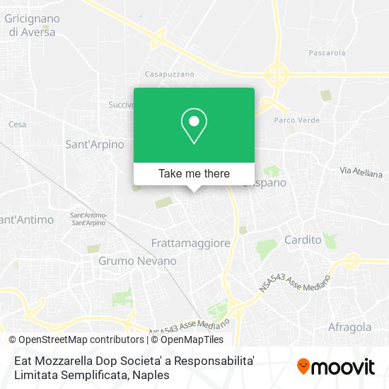 Eat Mozzarella Dop Societa' a Responsabilita' Limitata Semplificata map