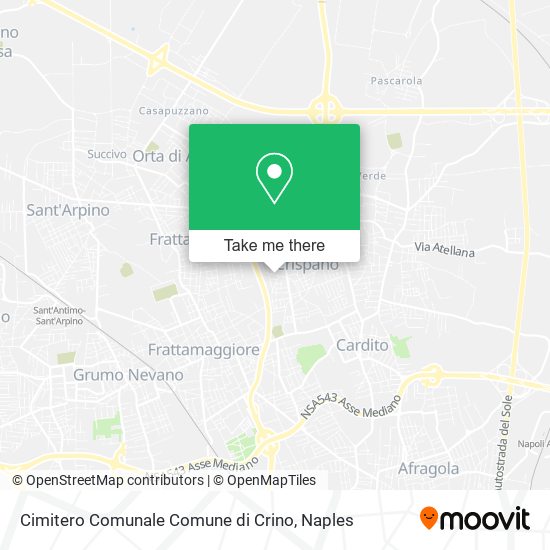 Cimitero Comunale Comune di Crino map