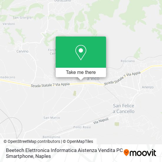 Beetech Elettronica Informatica Aistenza Vendita PC Smartphone map