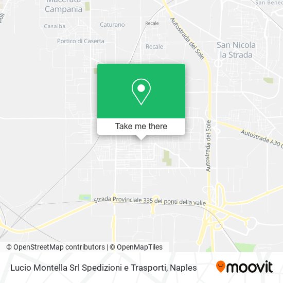 Lucio Montella Srl Spedizioni e Trasporti map