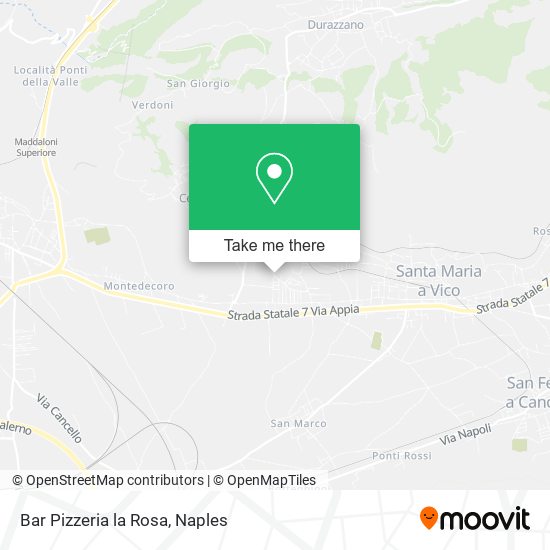 Bar Pizzeria la Rosa map
