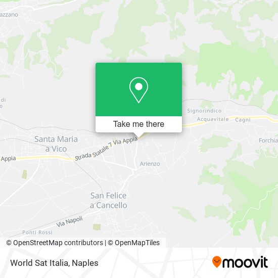 World Sat Italia map
