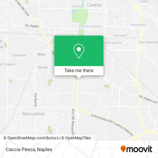 Caccia Pesca map