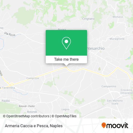 Armeria Caccia e Pesca map