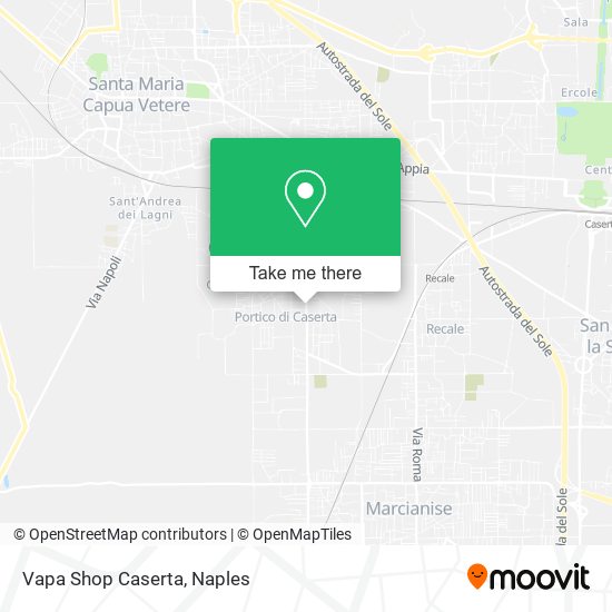 Vapa Shop Caserta map
