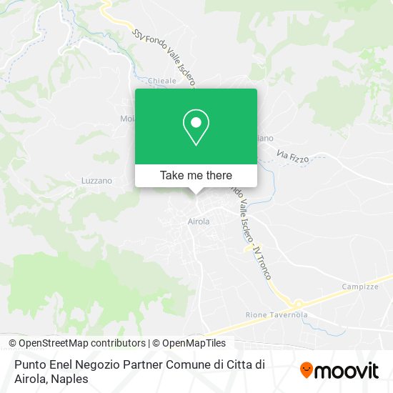 Punto Enel Negozio Partner Comune di Citta di Airola map