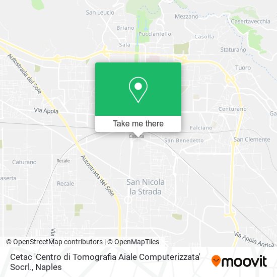 Cetac 'Centro di Tomografia Aiale Computerizzata' Socrl. map