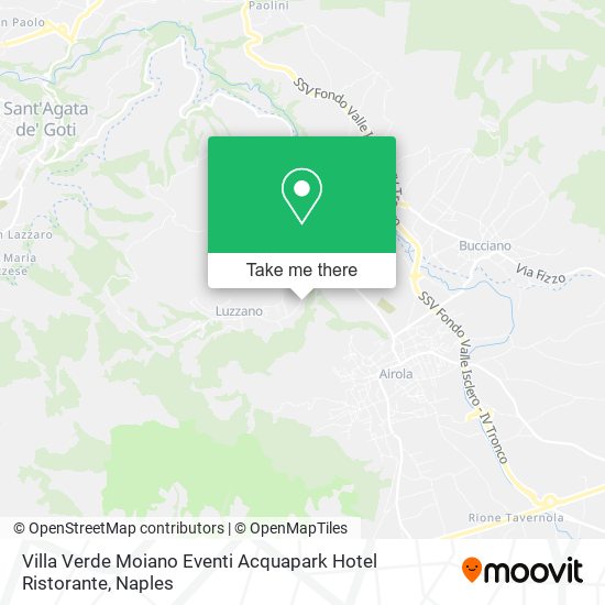 Villa Verde Moiano Eventi Acquapark Hotel Ristorante map
