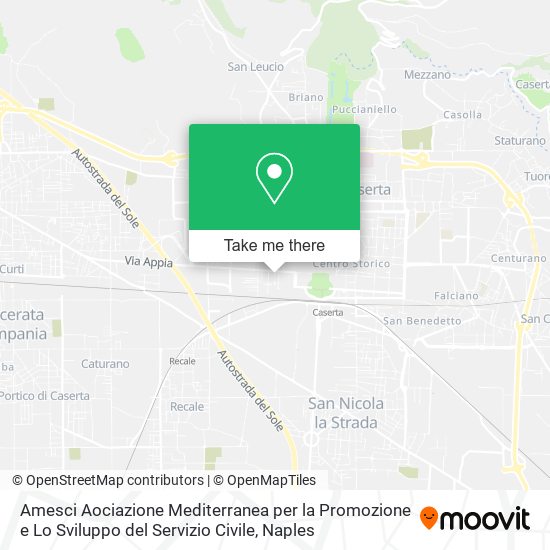 Amesci Aociazione Mediterranea per la Promozione e Lo Sviluppo del Servizio Civile map