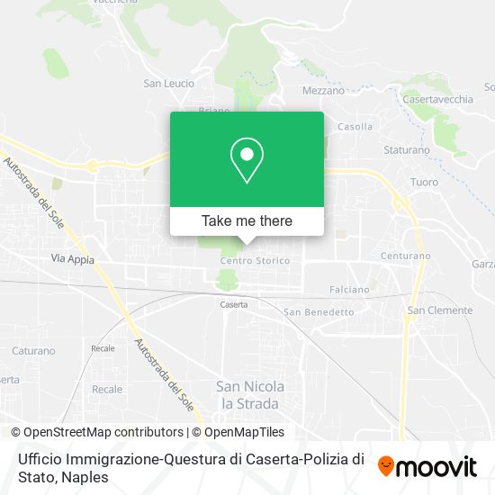 Ufficio Immigrazione-Questura di Caserta-Polizia di Stato map