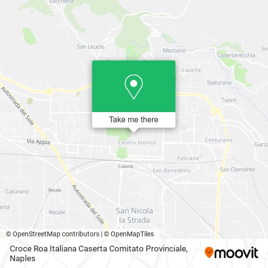 Croce Roa Italiana Caserta Comitato Provinciale map