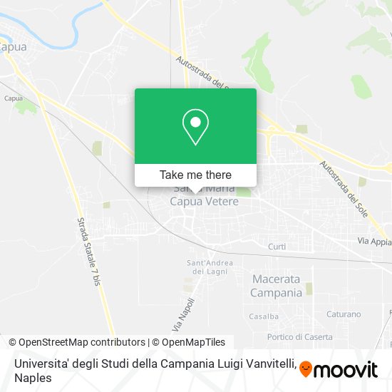 Universita' degli Studi della Campania Luigi Vanvitelli map