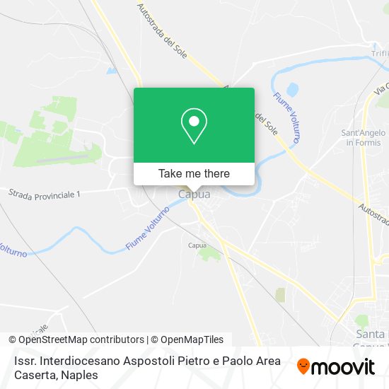 Issr. Interdiocesano Aspostoli Pietro e Paolo Area Caserta map