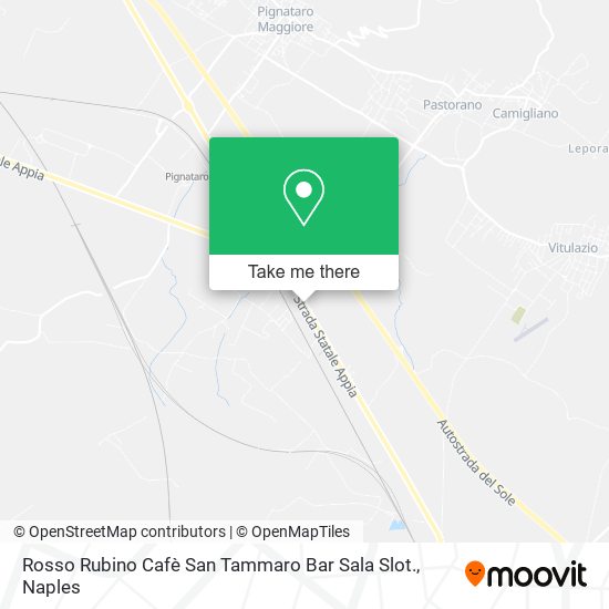 Rosso Rubino Cafè San Tammaro Bar Sala Slot. map