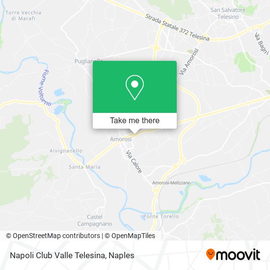 Napoli Club Valle Telesina map