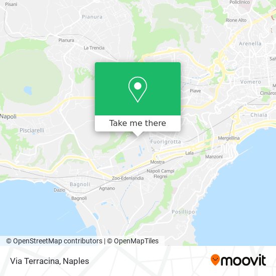 Via Terracina map