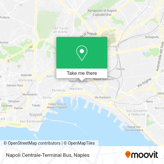 Napoli Centrale-Terminal Bus map