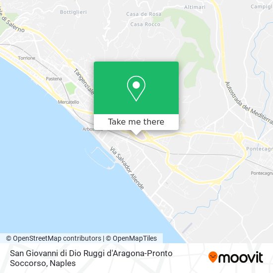 San Giovanni di Dio Ruggi d'Aragona-Pronto Soccorso map