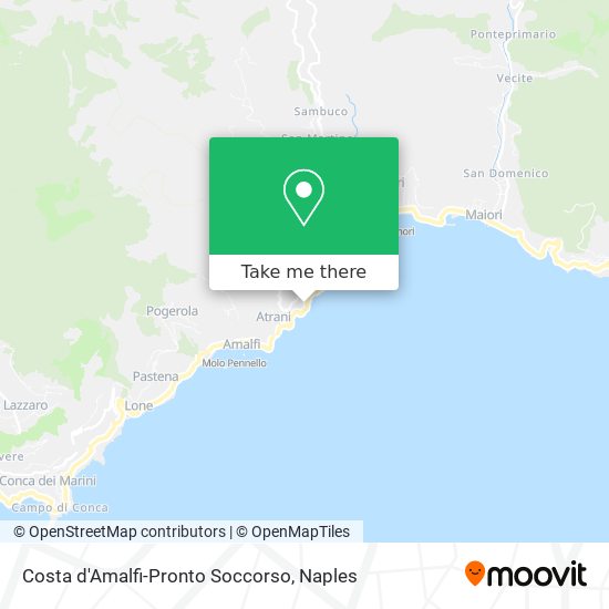 Costa d'Amalfi-Pronto Soccorso map