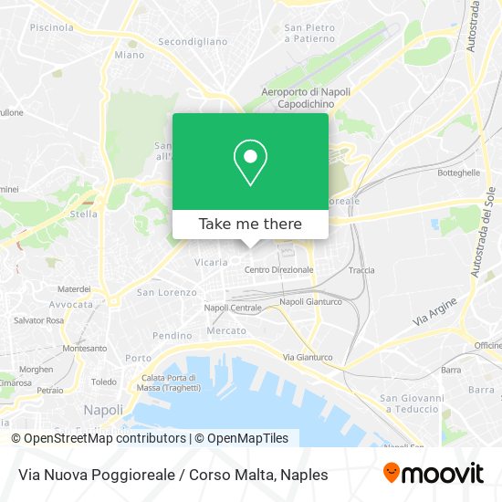 Via Nuova Poggioreale / Corso Malta map