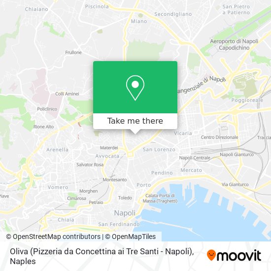 Oliva (Pizzeria da Concettina ai Tre Santi - Napoli) map