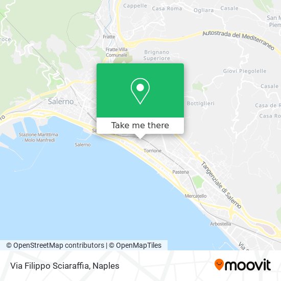 Via Filippo Sciaraffia map