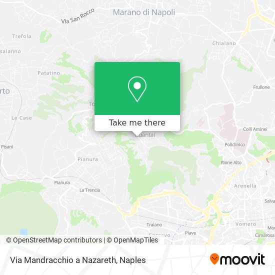 Via Mandracchio a Nazareth map
