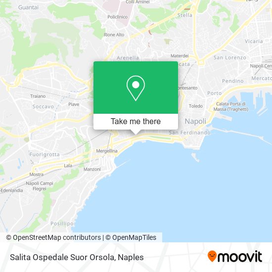 Salita Ospedale Suor Orsola map