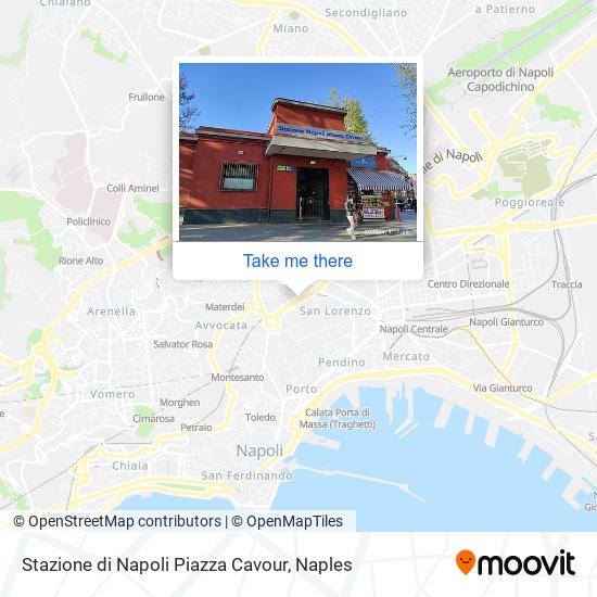 Stazione di Napoli Piazza Cavour map