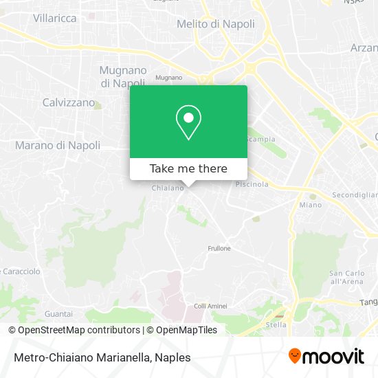 Metro-Chiaiano Marianella map