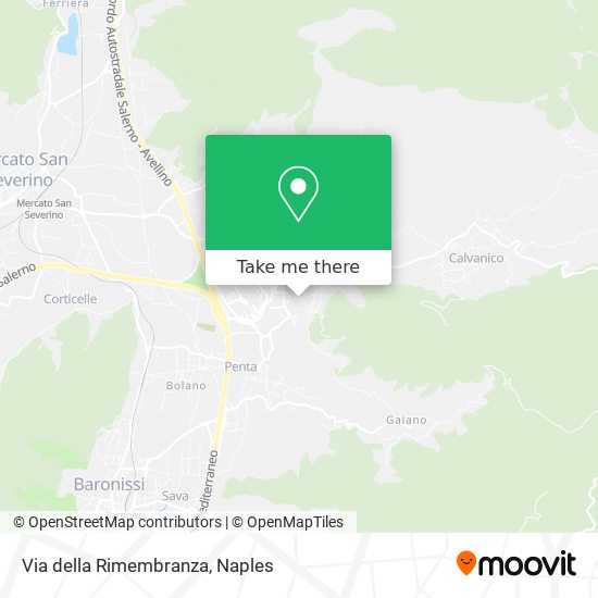 Via della Rimembranza map