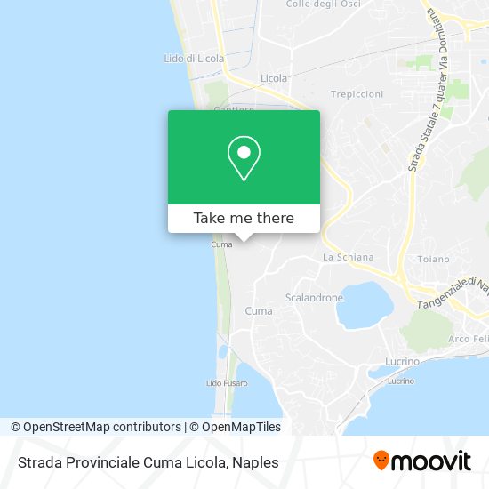 Strada Provinciale Cuma Licola map