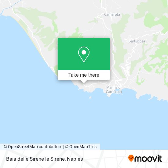 Baia delle Sirene le Sirene map