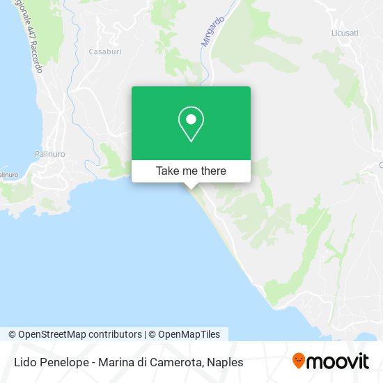 Lido Penelope - Marina di Camerota map