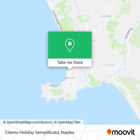 Cilento Holiday Semplificata map