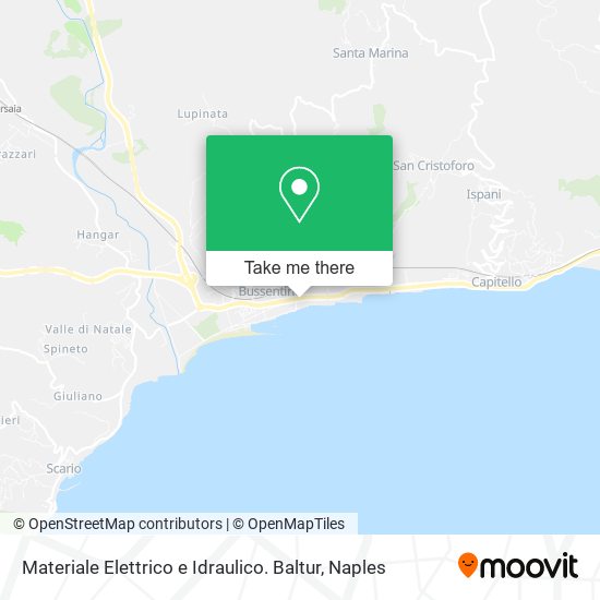 Materiale Elettrico e Idraulico. Baltur map