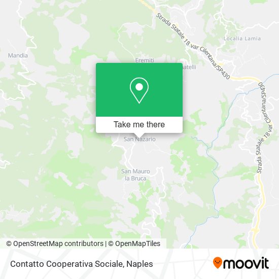 Contatto Cooperativa Sociale map