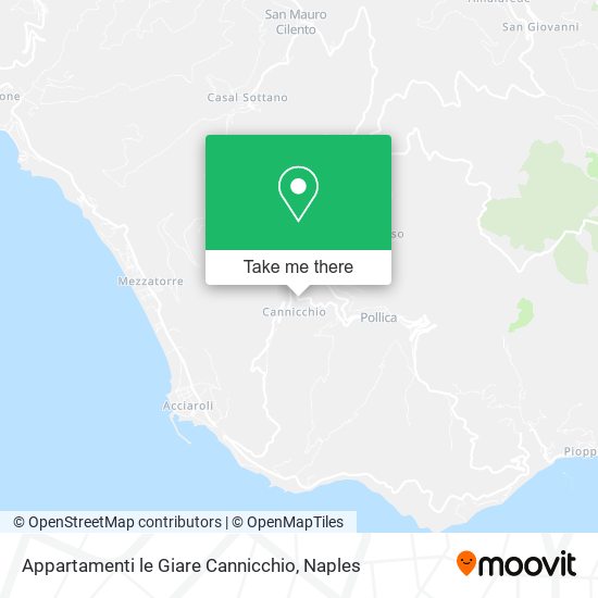Appartamenti le Giare Cannicchio map