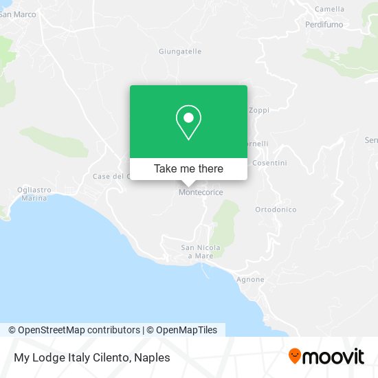 My Lodge Italy Cilento map