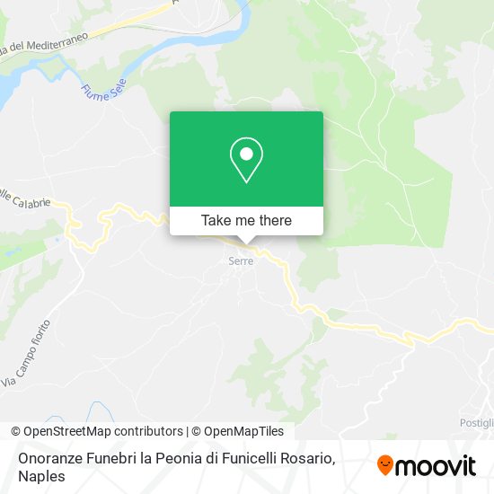 Onoranze Funebri la Peonia di Funicelli Rosario map