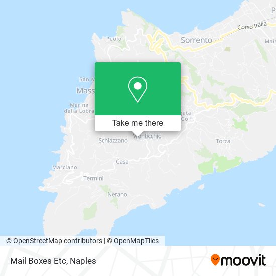 Mail Boxes Etc map