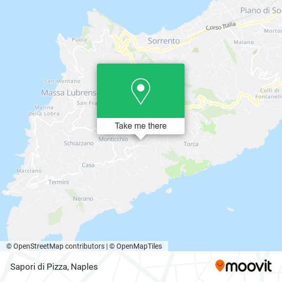 Sapori di Pizza map