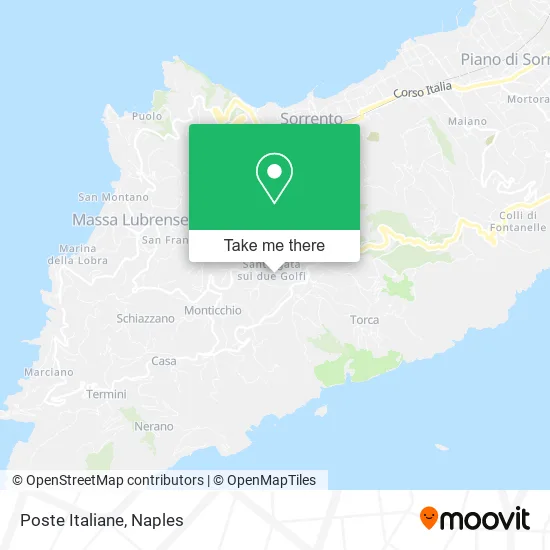 Italian Post Office map