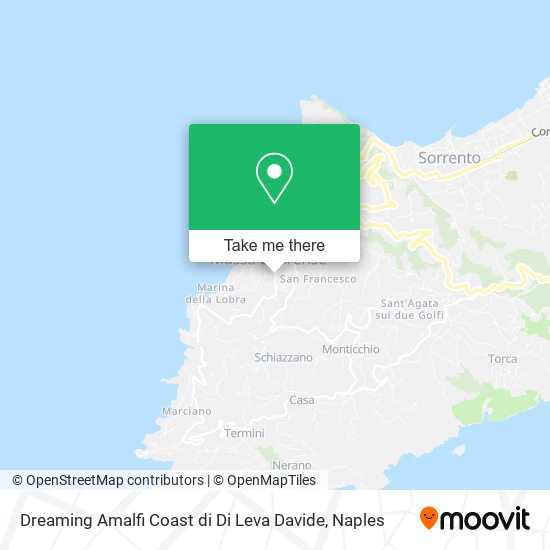 Dreaming Amalfi Coast di Di Leva Davide map